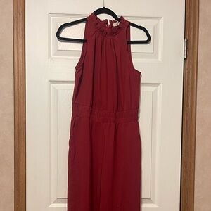 Elegant Red Jumpsuit
